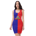 Haiti Flag Bodycon Dress - Conscious Apparel Store