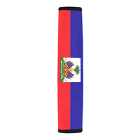 Haiti Flag Car Seat Belt Cover 7''x12.6'' (Pack of 2) - Conscious Apparel Store