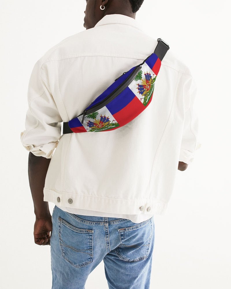 Haiti Flag Crossbody Sling Bag - Conscious Apparel Store