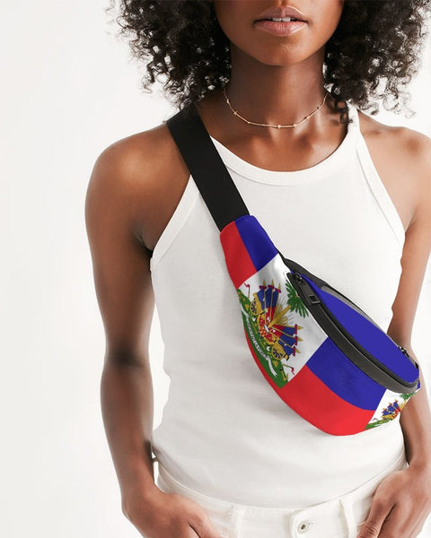 Haiti Flag Crossbody Sling Bag - Conscious Apparel Store
