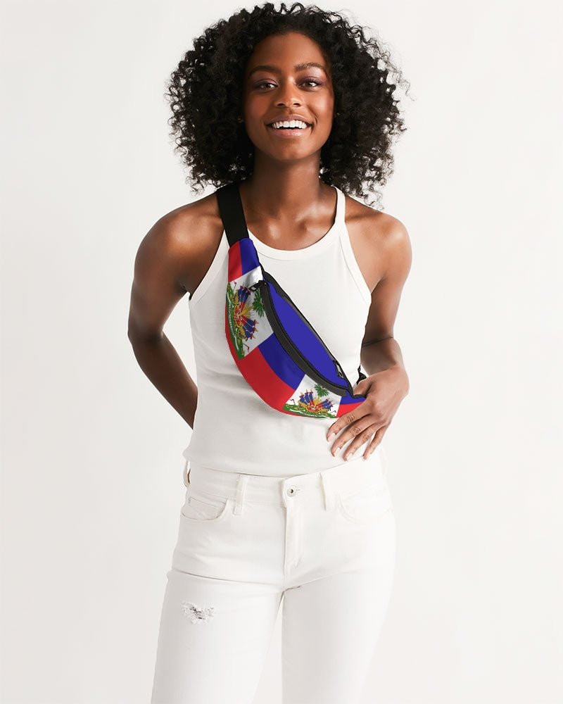 Haiti Flag Crossbody Sling Bag - Conscious Apparel Store