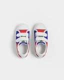 Haiti Flag Kids Velcro Sneaker - Conscious Apparel Store