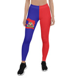 Haiti Flag Leggings - Conscious Apparel Store