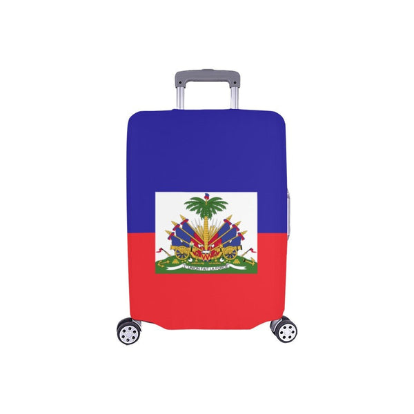 Haiti Flag Luggage Cover/Small 18"-21" - Conscious Apparel Store