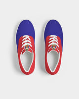 Haiti Flag Men's Lace Up Canvas Shoe - Conscious Apparel Store