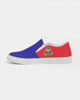 Haiti Flag Men's Slip-On Canvas Shoe - Conscious Apparel Store