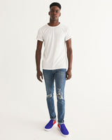 Haiti Flag Men's Slip-On Canvas Shoe - Conscious Apparel Store