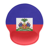 Haiti Flag Mouse Pad with Wrist Rest Support - Conscious Apparel Store