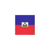 Haiti Flag Square Towel 13“x13” - Conscious Apparel Store