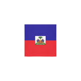 Haiti Flag Square Towel 13“x13” - Conscious Apparel Store