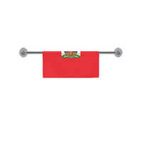 Haiti Flag Square Towel 13“x13” - Conscious Apparel Store
