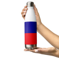 Haiti Flag Stainless Steel Water Bottle - Conscious Apparel Store