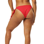 Haiti Flag string bikini bottom - Conscious Apparel Store