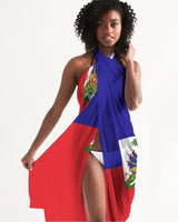 Haiti Flag Swim Cover Up - Conscious Apparel Store