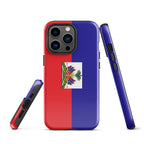 Haiti Flag Tough Cellphone Case for iPhone® - Conscious Apparel Store
