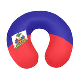 Haiti Flag U-Shape Travel Pillow - Conscious Apparel Store