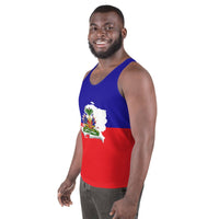 Haiti Flag Unisex Tank Top - Conscious Apparel Store