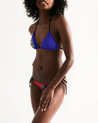 Haiti Flag Women's String Bikini - Conscious Apparel Store