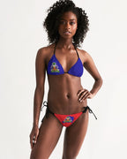 Haiti Flag Women's String Bikini - Conscious Apparel Store