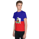 Haiti Flag Youth crew neck t-shirt - Conscious Apparel Store