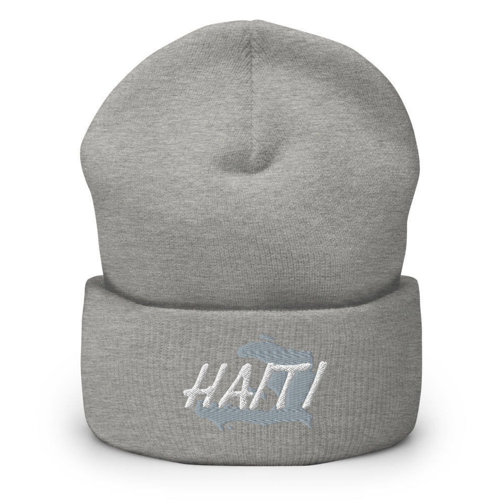 Haiti Map Cuffed Beanie - Conscious Apparel Store