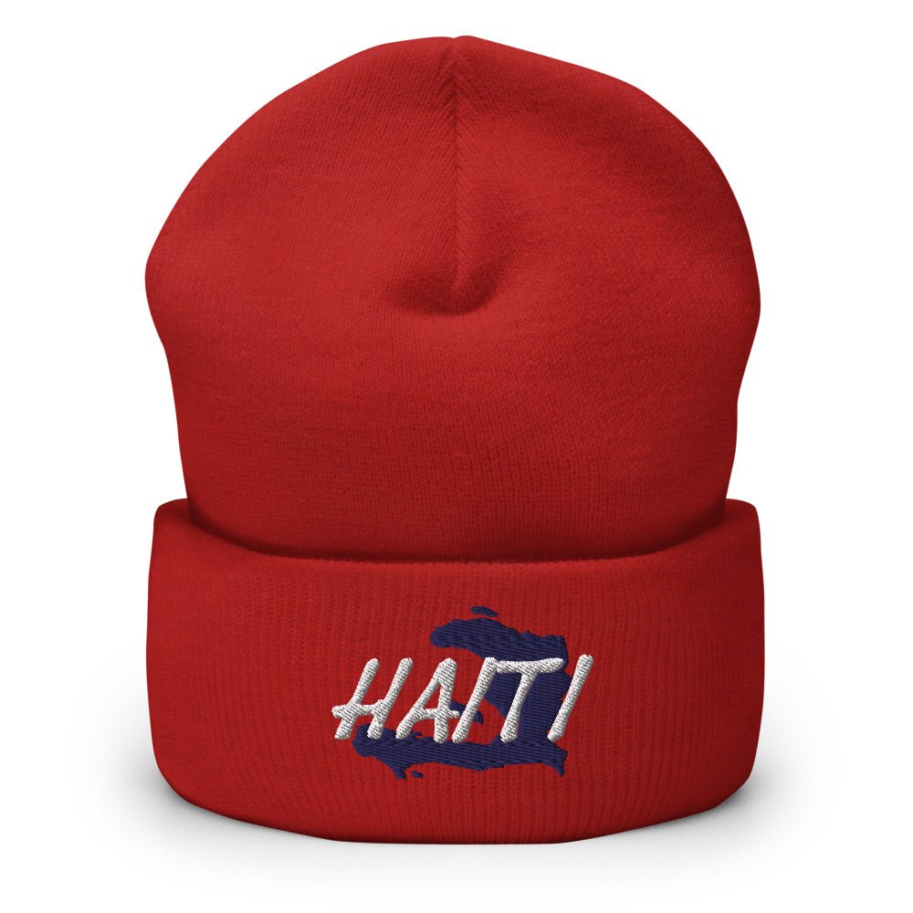 Haiti Map Cuffed Beanie - Conscious Apparel Store