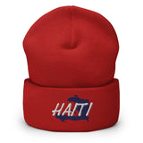 Haiti Map Cuffed Beanie - Conscious Apparel Store