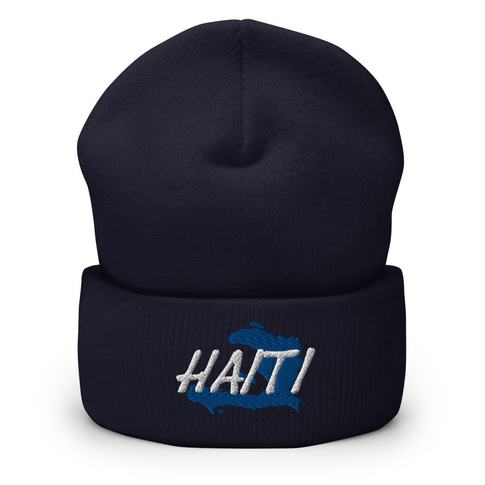 Haiti Map Cuffed Beanie - Conscious Apparel Store