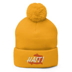 Haiti Map Pom-Pom Beanie - Conscious Apparel Store