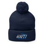 Haiti Map Pom-Pom Beanie - Conscious Apparel Store