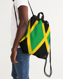 Jamaica Flag Canvas Drawstring Bag - Conscious Apparel Store