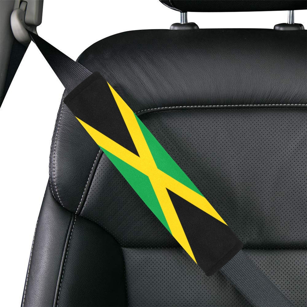 Jamaica Flag Car Seat Belt Cover 7''x12.6'' (Pack of 2) - Conscious Apparel Store