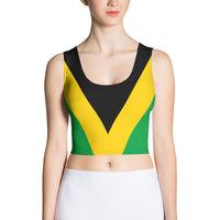 Jamaica Flag Crop Top - Conscious Apparel Store
