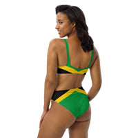 Jamaica Flag high-waisted bikini - Conscious Apparel Store