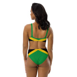 Jamaica Flag high-waisted bikini - Conscious Apparel Store