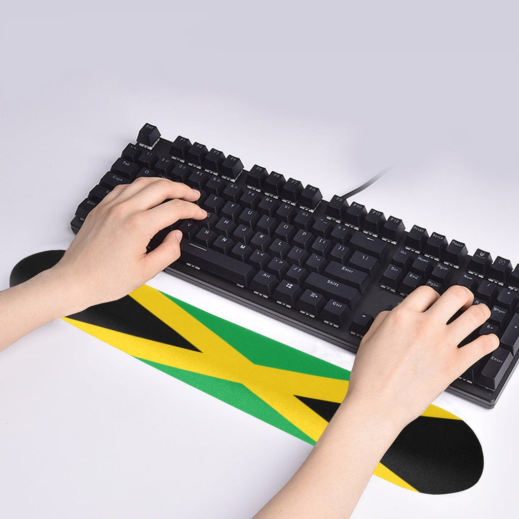 Jamaica Flag Keyboard Wrist Rest Pad - Conscious Apparel Store