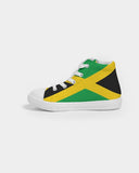 Jamaica Flag Kids Hightop Canvas Sneakers - Conscious Apparel Store