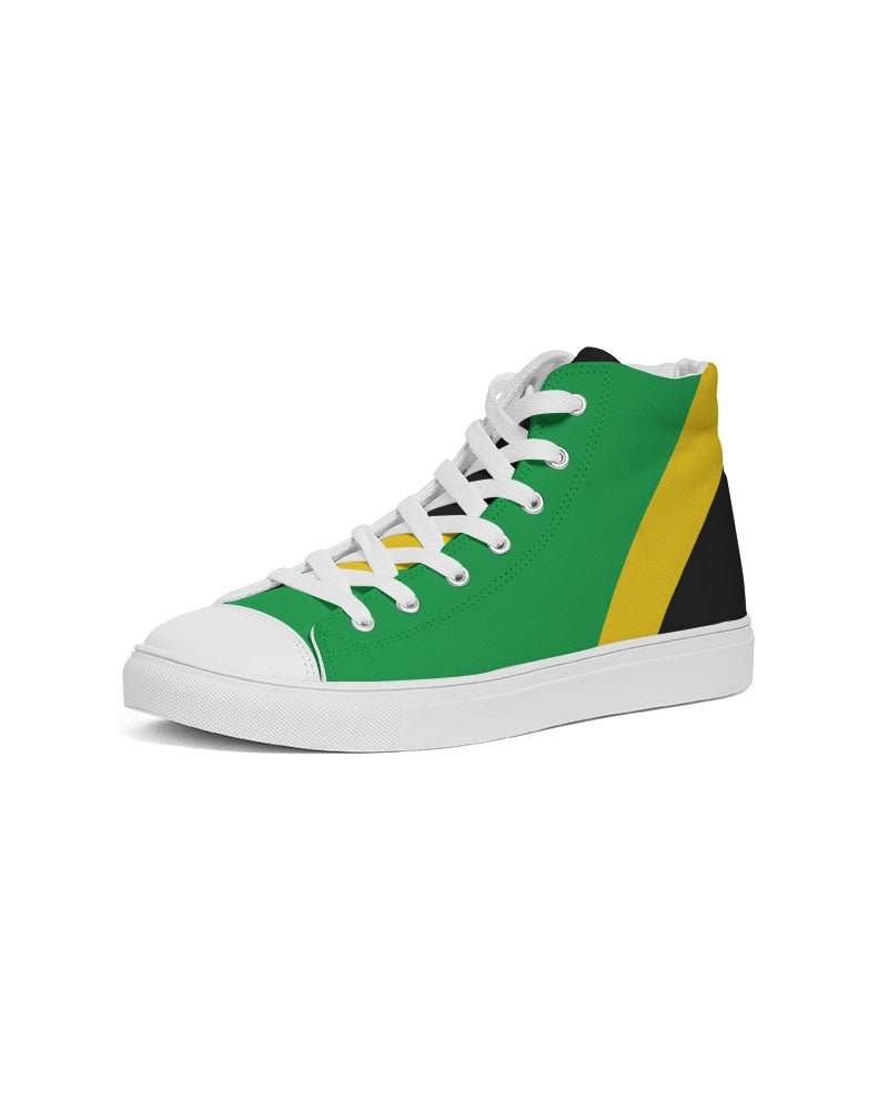 Jamaica Flag Men's Hightop Canvas Shoe - Conscious Apparel Store