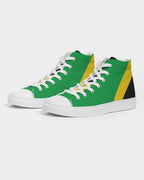 Jamaica Flag Men's Hightop Canvas Shoe - Conscious Apparel Store