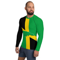 Jamaica Flag Men's Rash Guard - Conscious Apparel Store