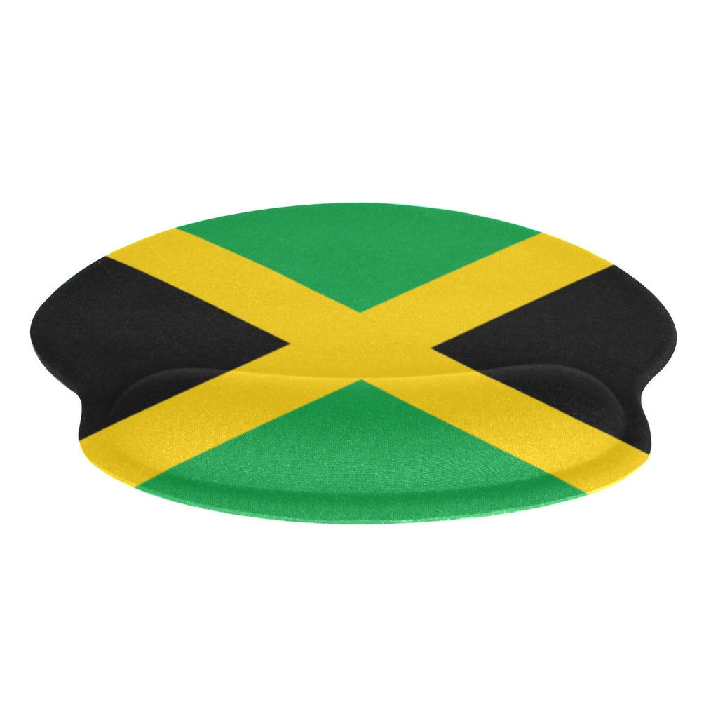Jamaica Flag Mouse Pad with Wrist Rest Support - Conscious Apparel Store