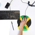 Jamaica Flag Mouse Pad with Wrist Rest Support - Conscious Apparel Store