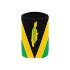 Jamaica Flag Neoprene Can Cooler 4" x 2.7" dia. - Conscious Apparel Store