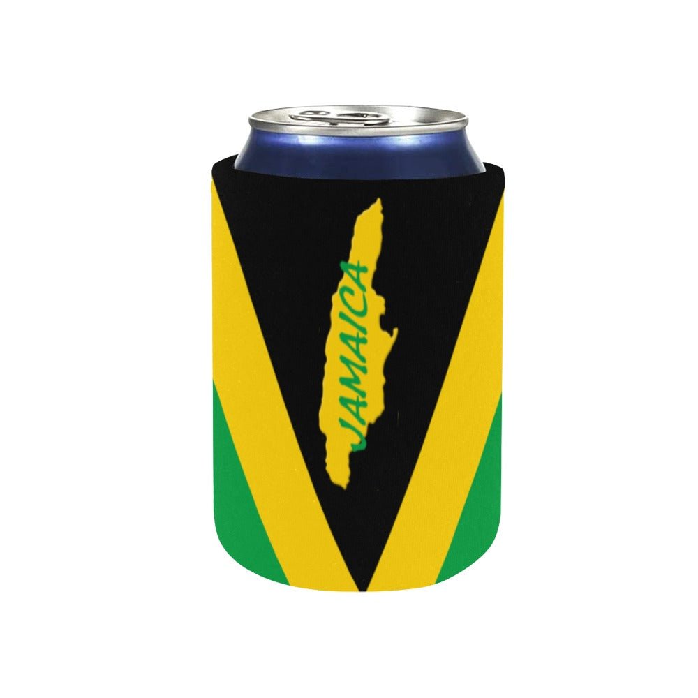 Jamaica Flag Neoprene Can Cooler 4" x 2.7" dia. - Conscious Apparel Store