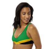 Jamaica Flag padded bikini top - Conscious Apparel Store