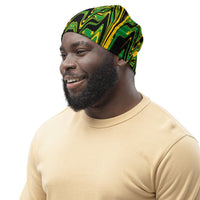 Jamaica Flag Splash-Camo Beanie - Conscious Apparel Store