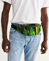 Jamaica Flag Splash-Camo Crossbody Sling Bag - Conscious Apparel Store