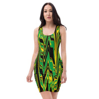 Jamaica Flag Splash-Camo Dress - Conscious Apparel Store