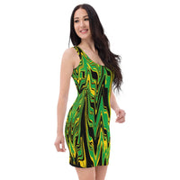 Jamaica Flag Splash-Camo Dress - Conscious Apparel Store
