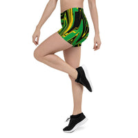 Jamaica Flag Splash-Camo Shorts - Conscious Apparel Store